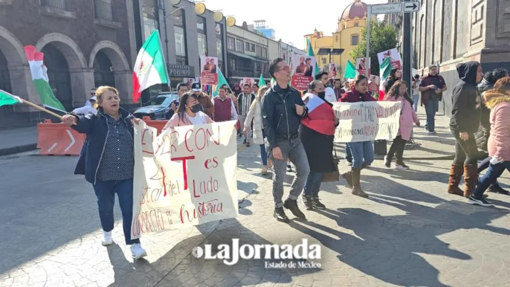 Morenistas se congregan en el centro de Toluca por la Asamblea en Defensa de la Soberanía Nacional
