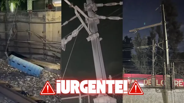 Cierre parcial en Línea A del Metro CDMX por falla en catenaria entre Los Reyes y La Paz. Solo hay servicio de Pantitlán a Santa Marta.