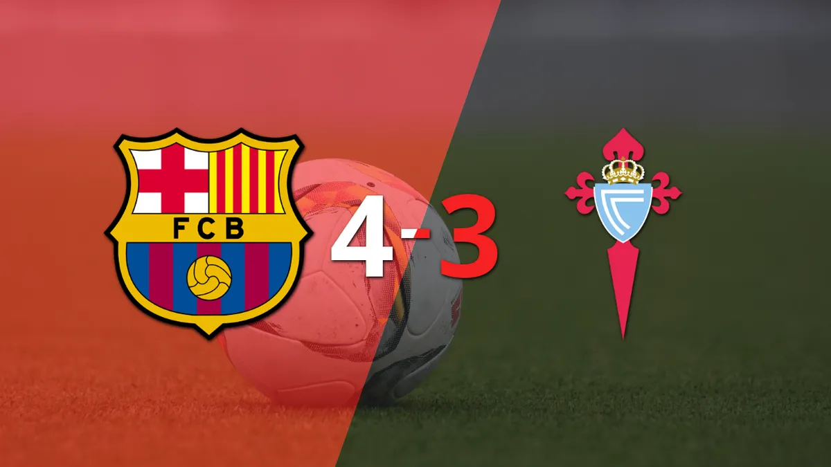 Celta pierde 3-4 con un gol agónico ante Barcelona, a pesar del triplete de Borja Iglesias
