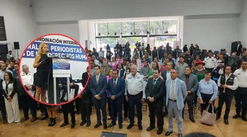 Romina Contreras firma convenio de protección a periodistas en Huixquilucan