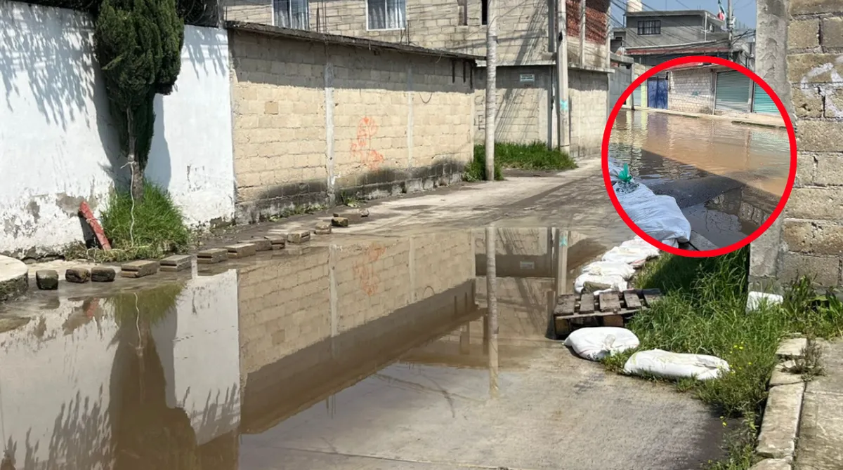 Niveles de agua bajan en Colonia Guadalupe de Lerma