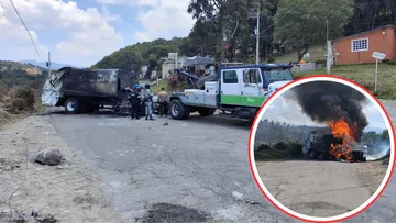 Vecinos de Xonacatlán rechazan reapertura de relleno sanitario y queman camión recolector