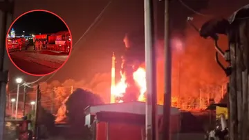 Explosión en subestación de CFE en Valle de Bravo provoca fuerte incendio