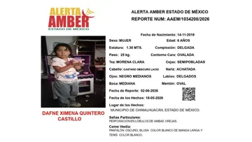 Alerta Amber: Se busca a Dafne Ximena Quintero Castillo; desapareció en Chimalhuacán
