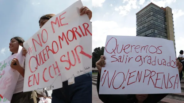 Estudiantes y familias se movilizan tras el asesinato de un alumno en CCH Sur.