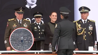 Durante el aniversario de la Guardia Nacional, Sheinbaum reconoció a elementos por el operativo en Teotihuacan, decomisos de droga y actos de honestidad.