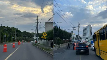 Huixquilucan habilita carril reversible en la carretera Huixquilucan-Río Hondo para agilizar la circulación