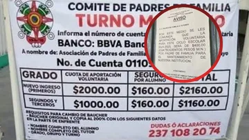 Padres denuncian cuotas escolares de hasta 2 mil pesos en el Valle de México; 70% de escuelas presentan deterioro