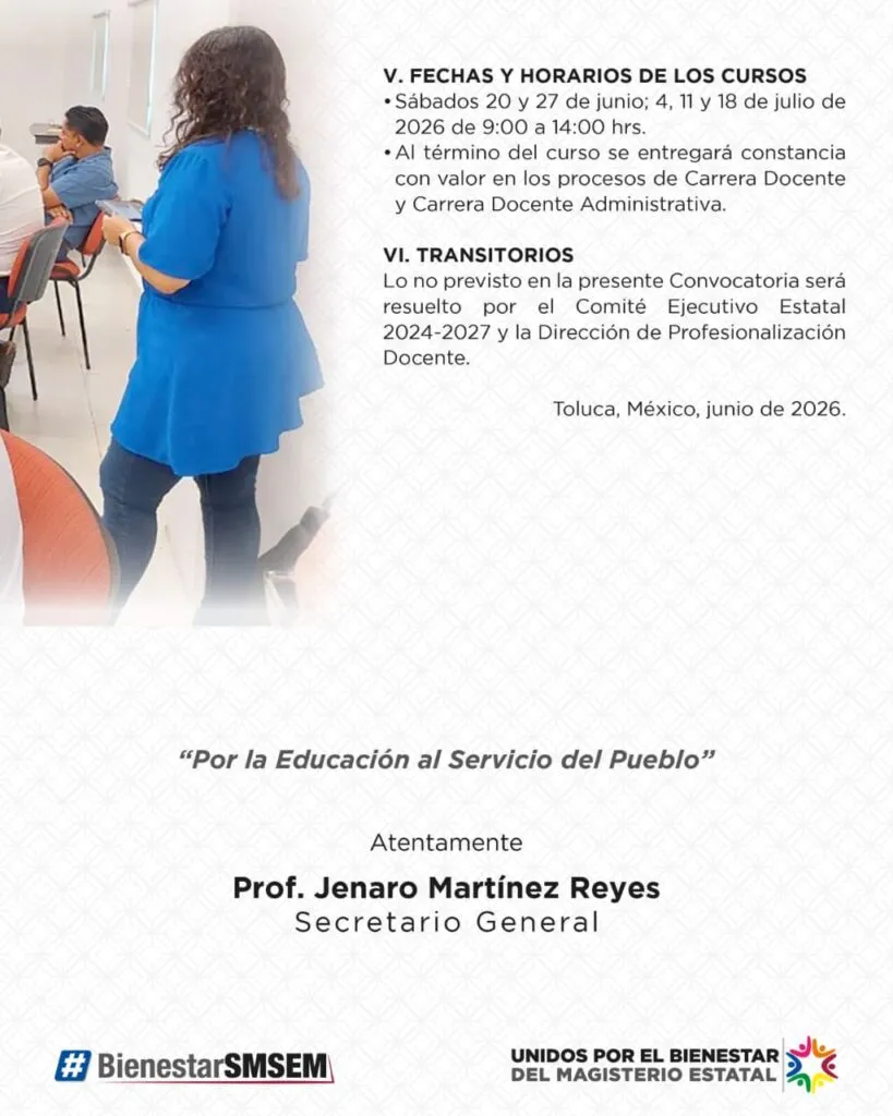 SMSEM abre cursos de preparación para Promoción Horizontal 2026