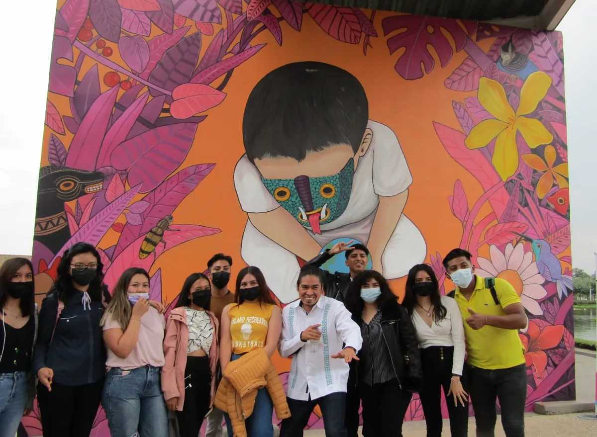 Mural “Una sola tierra” busca crear conciencia ambiental en el CCMB
