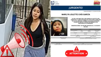 La Alerta Amber por Marilyn Jolette Chío García sigue activa mientras continúan las labores de búsqueda en CDMX.