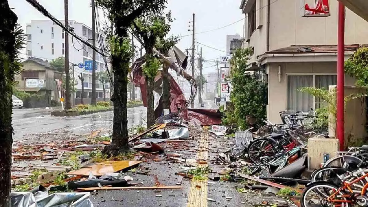 Tifón Shanshan, uno de los más potentes azota Japón