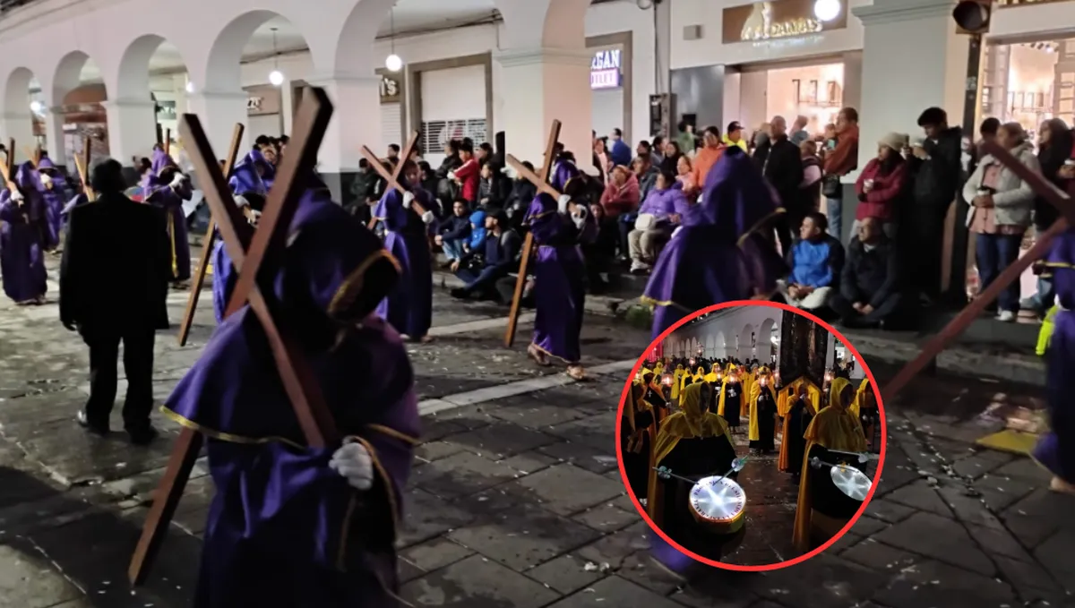 Cientos de cofrades participan en la Procesión del Silencio en Toluca