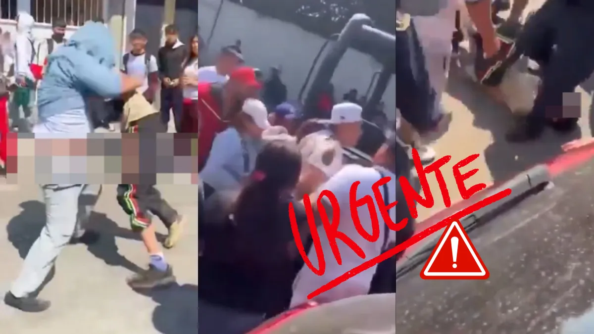 Casi linchan a Diego en Tláhuac, CDMX, tras apuñalar a Jeremy afuera de una secundaria; el momento quedó en video.