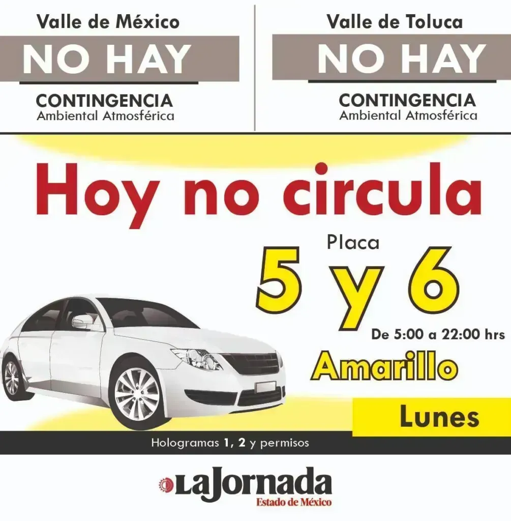 Hoy No Circula Lunes: ¿Qué autos no circulan este 13 de abril?