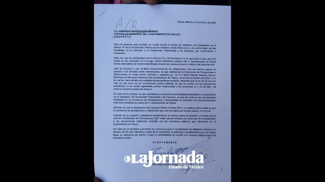 Ex trabajadores piden investigar pagos inexistentes