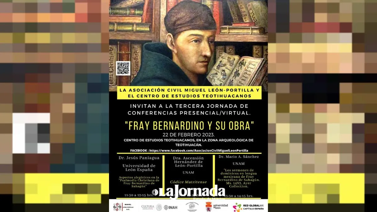 Llevan vida y obra de Fray Bernardino a Teotihuacán
