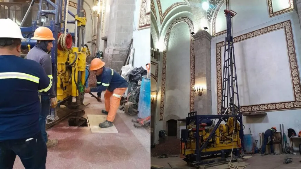 Ecatepec reconstruye parroquia de San Cristóbal dañada por el sismo del 19S