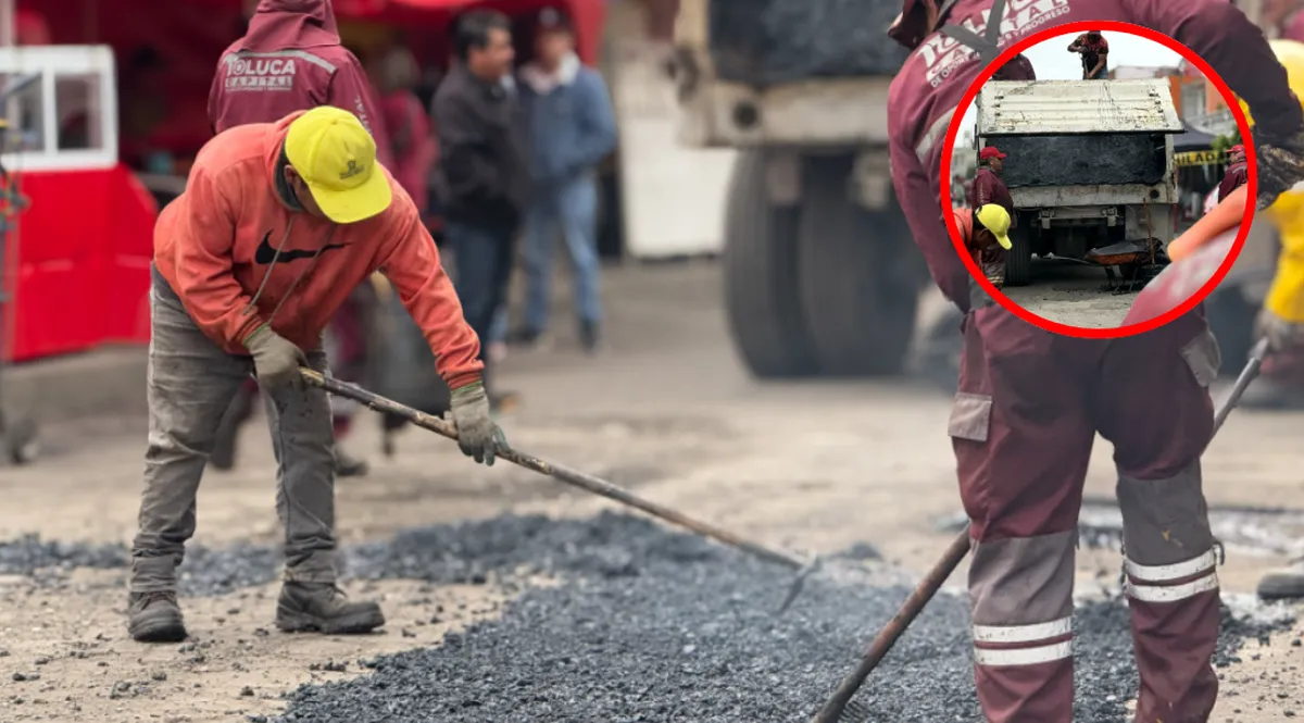 Reparan vialidades clave en Toluca para mejorar movilidad urbana
