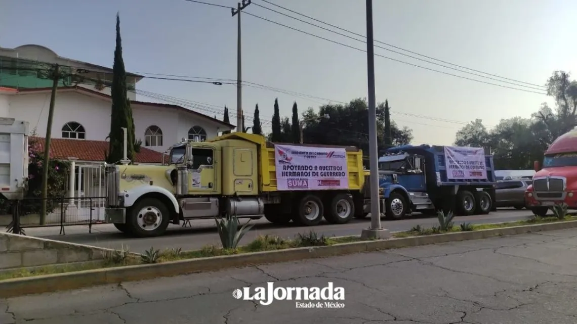 Edomex: Van 60 camiones de carga a hacer limpieza en Acapulco