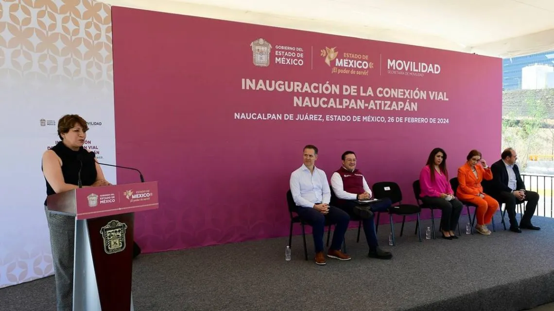 Conexión Atizapán -Naucalpan beneficiará a 250 mil habitantes: Delfina Gómez Álvarez