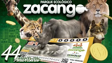 El Zoológico de Zacango presentó la edición especial de billetes conmemorativo de lotería por su aniversario.