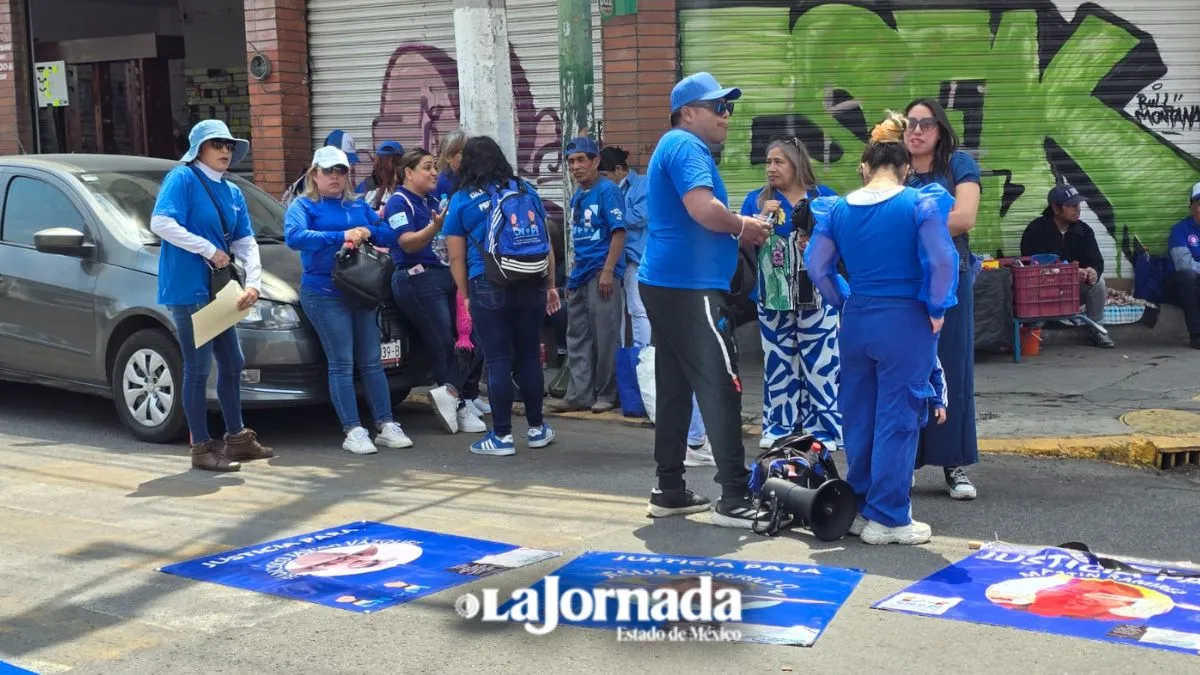 Edomex: Colectivo "No más presos inocentes" se manifiestan en la Subsecretaria de Control Penitenciario