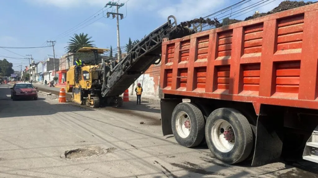 Semov inicia repavimentación del Camino Viejo a Texcoco