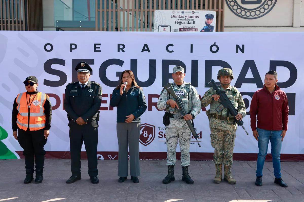 Presidenta de Chimalhuacán encabeza inicio del dispositivo “operación seguridad decembrina”