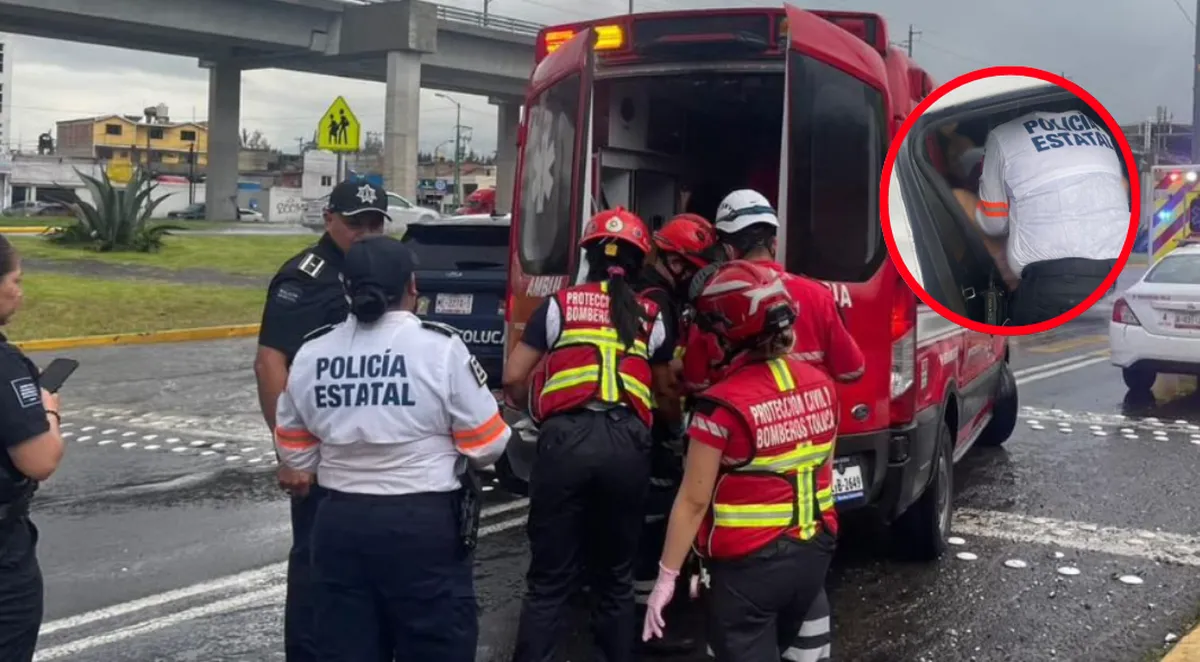 Bebé nace en pleno taxi sobre Av. Las Torres, Toluca