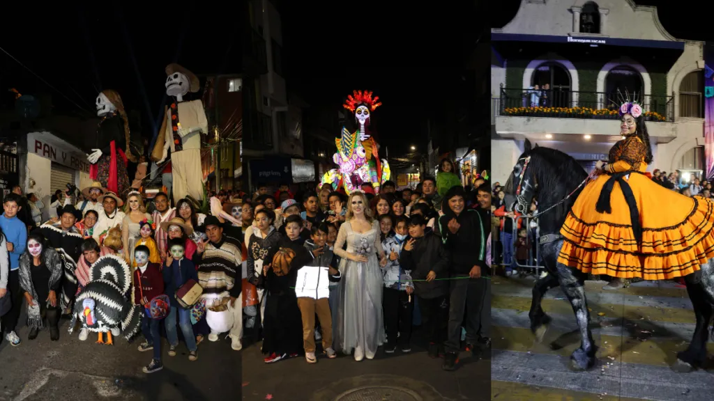 Huixquilucan celebra con gran éxito carrera y desfile de catrinas 2025