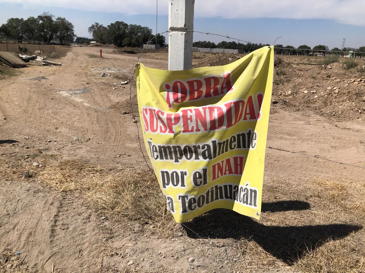 INAH suspende a Pemex encofrado de ductos en Teotihuacán