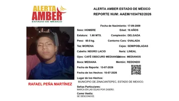 Alerta Amber: Se busca a Rafael Peña Martínez, desaparecido en Zinacantepec