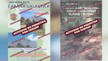 Conanp advierte sobre eventos sin autorización en el Iztaccíhuatl