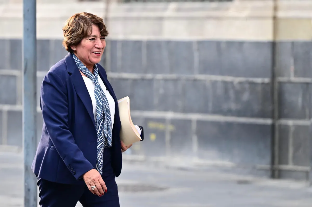 Claudia Sheinbaum y Delfina Gómez revisan avances del Tren México-Querétaro