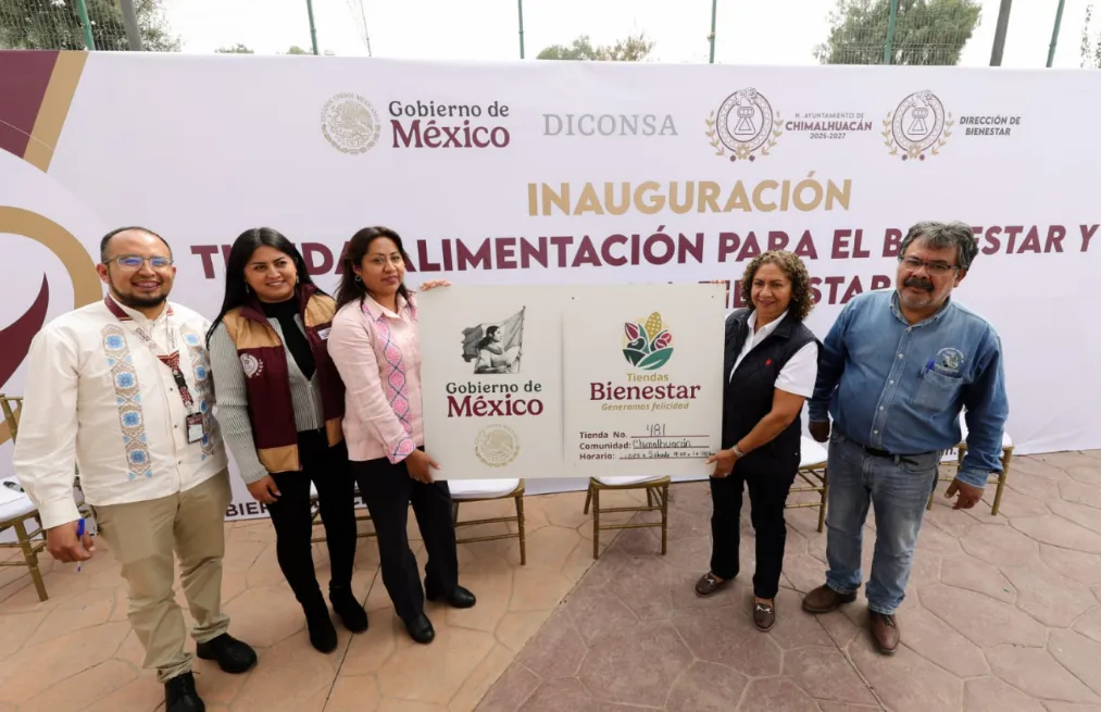 Inauguran tienda y farmacia del bienestar en Chimalhuacán: amplían acceso a productos básicos y medicamentos