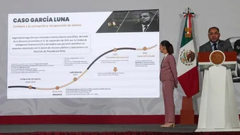 La Red de desvío de García Luna habría triangulado hasta 727.9 mdd; México recuperó 5.8 mdd que irán a educación en Guerrero.