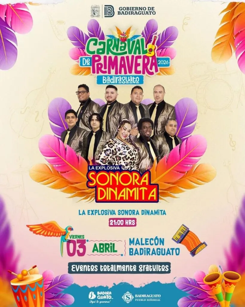 ¡Visita Badiraguato! Hoy inicia su gran Carnaval de Primavera 2026