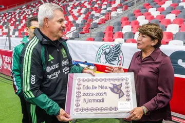 Delfina Gómez respalda a la Selección Mexicana previo a su duelo ante Serbia