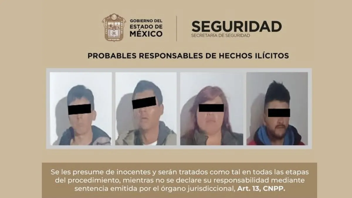 Detienen a extorsionadores en Almoloya de Juárez