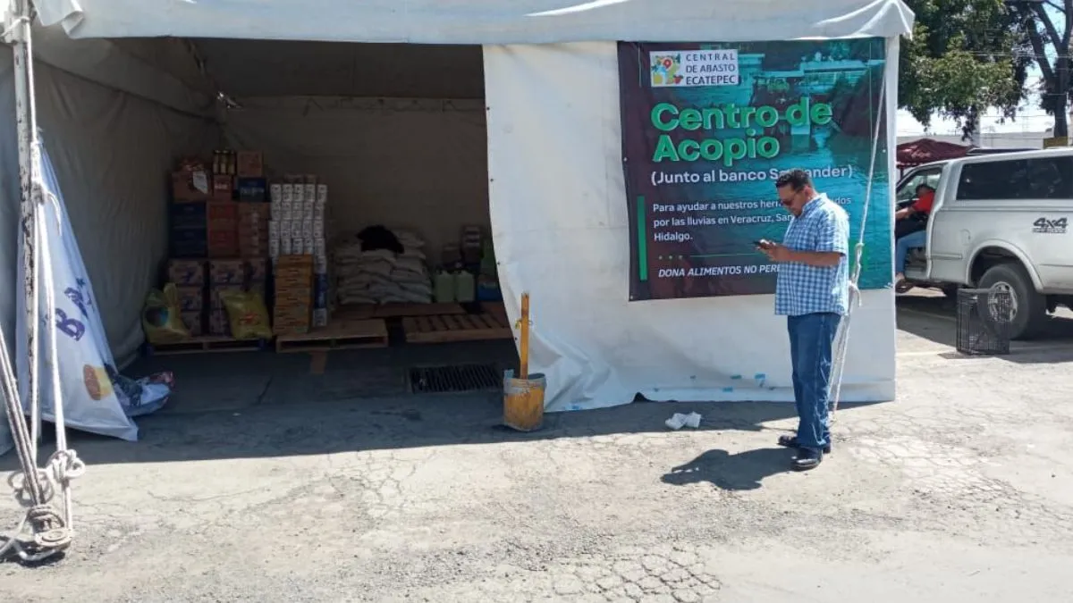 Central de Abasto de Ecatepec recolecta ayuda para afectados por las lluvias