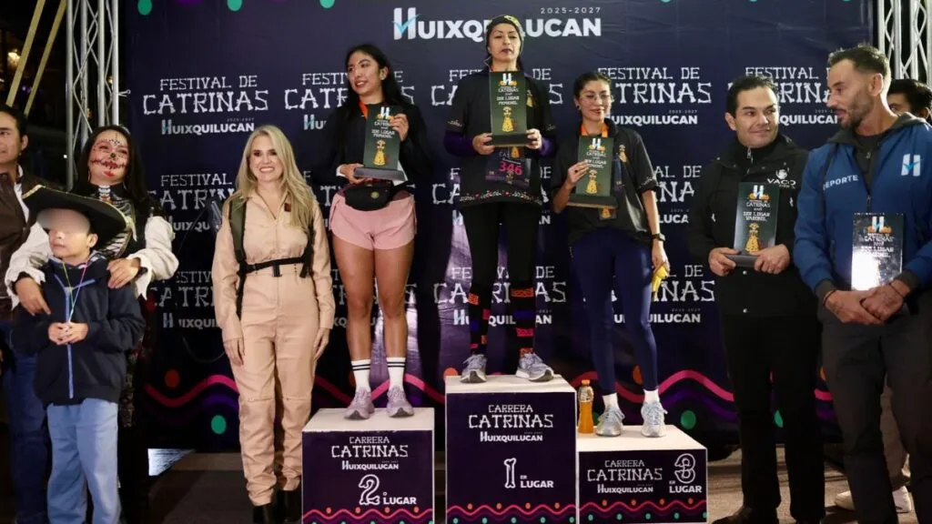 Más de 3 mil personas se reúnen para celebrar la Carrera y el Desfile de Catrinas Huixquilucan 2026