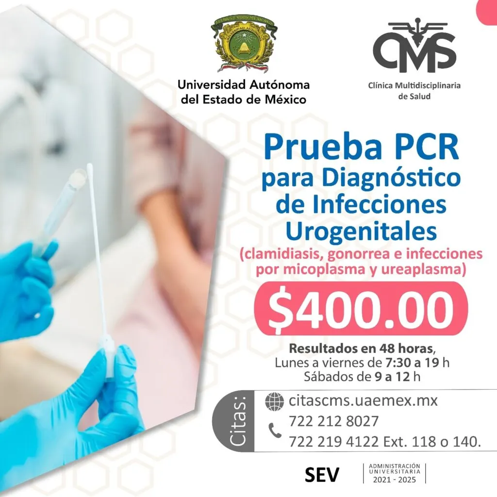 UAEMéx ofrece pruebas PCR para la detección temprana de ETS