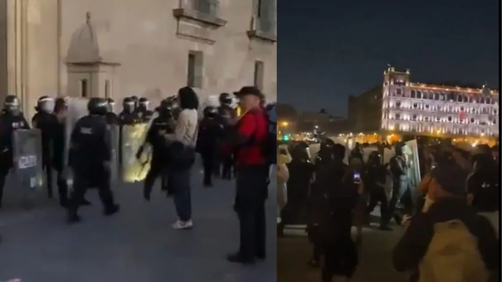 Zócalo de la CDMX se llenó de pares de zapatos y velas por Luto Nacional