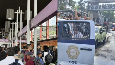 La fuerte lluvia provocó inundaciones que obligaron a modificar el servicio de la Línea A del Metro CDMX.