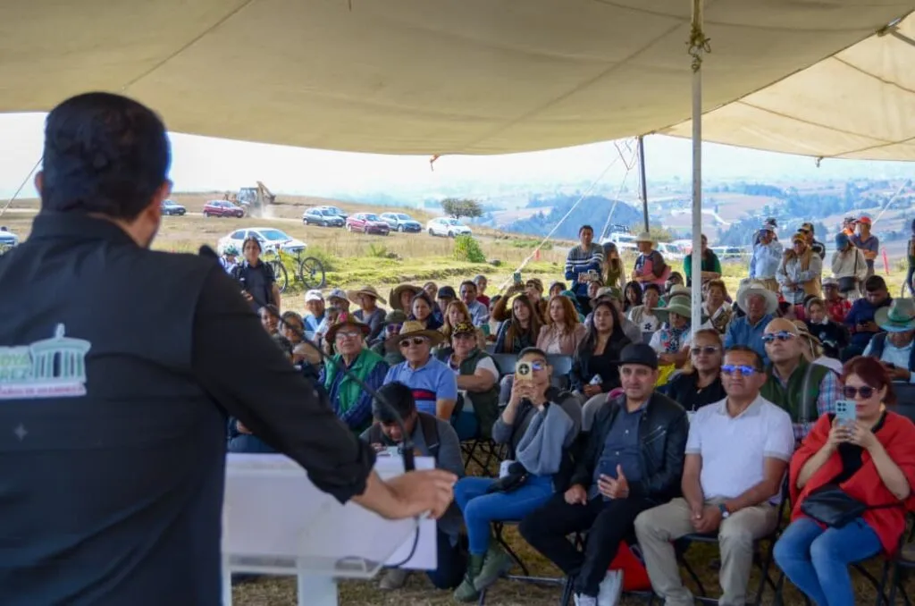 Continúa Adolfo Solis la transformación de Almoloya de Juárez: inicia panteón en San Francisco Tlalcilalcalpan y drenaje