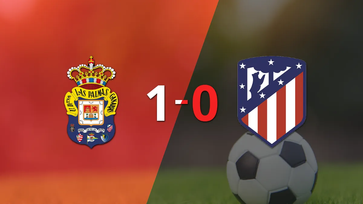 Con gol agónico de Javi Muñoz, UD Las Palmas le ganó a Atlético de Madrid por 1 a 0