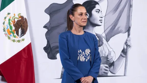 La mandataria reiteró en su conferencia de prensa que la estrategia de seguridad en México consiste en cuatro ejes.