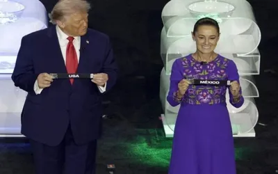 Sheinbaum y Trump coincidieron en el sorteo del Mundial 2026 celebrado en el Kennedy Center.