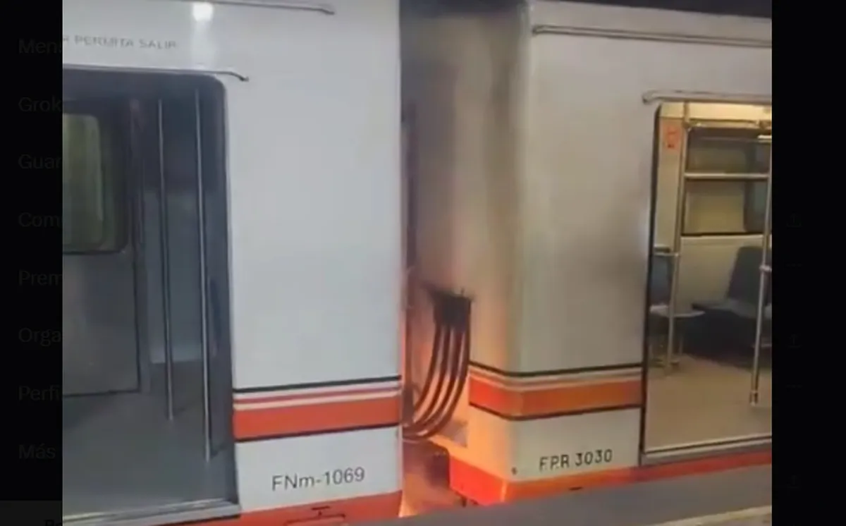 [VIDEO]: Alerta en el Metro CDMX, fuego en tren de la Línea A desata desalojo y caos en Pantitlán